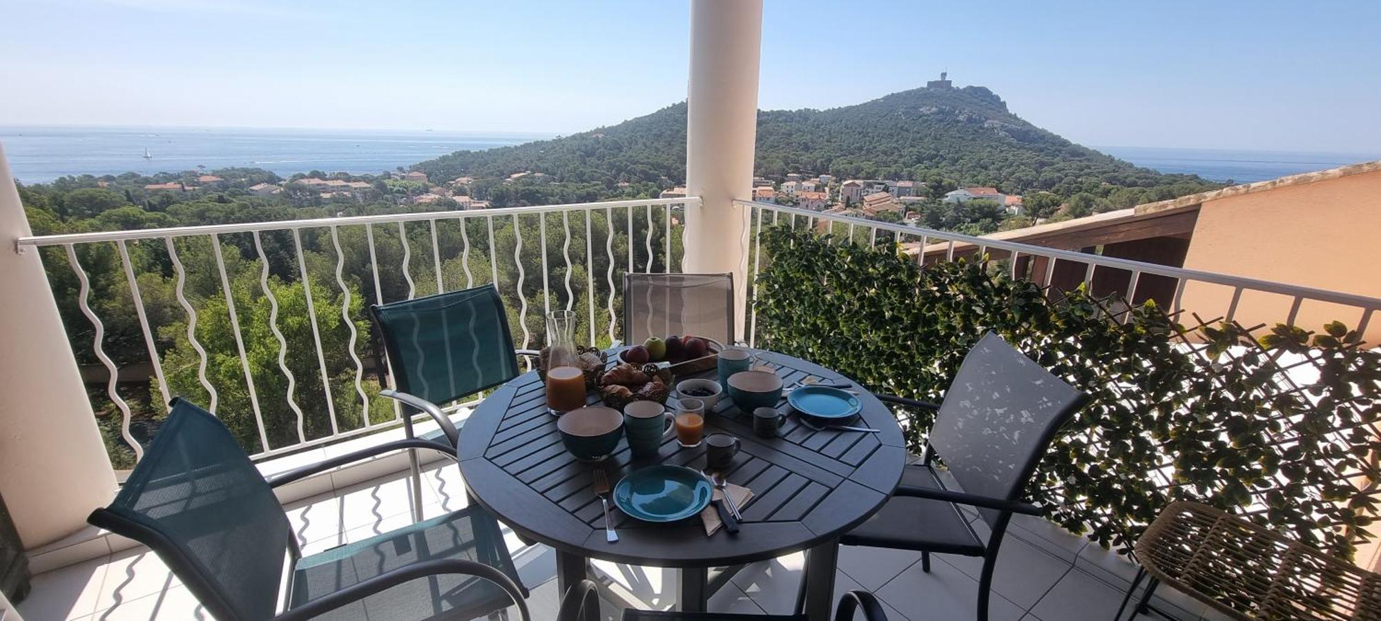 Agay Cap Esterel Le Hameau F2 Clim Plein Sud Dernier Etage Magnifique Vue Mer Saint-Raphaël Екстериор снимка